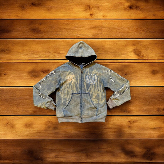 'Imperial Frost' Rhinestone Zip-Up